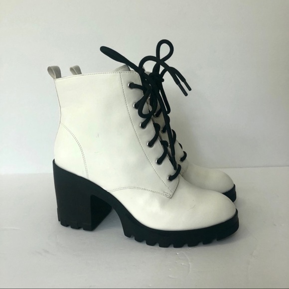 BP MASON moto lace up boots size 7 M - Picture 4 of 8